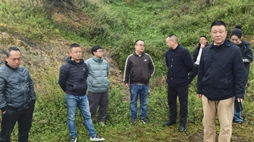 喜德县工业强县工作专班调研尼波建筑用玄武岩开发利用项目工作开展情况