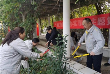 润泽水利公司党支部与机关第一支部联合开展“我为群众办实事”主题党日活动